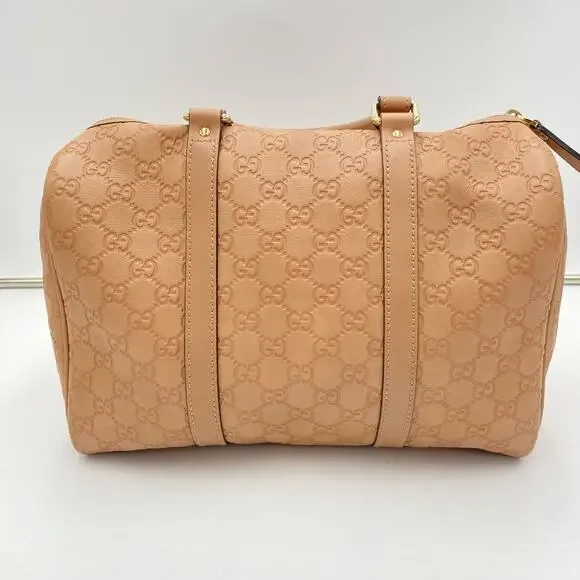 Gucci Dusty Pink Guccissima Leather Medium Joy Boston Bag Top Handle - Picture 13 of 16